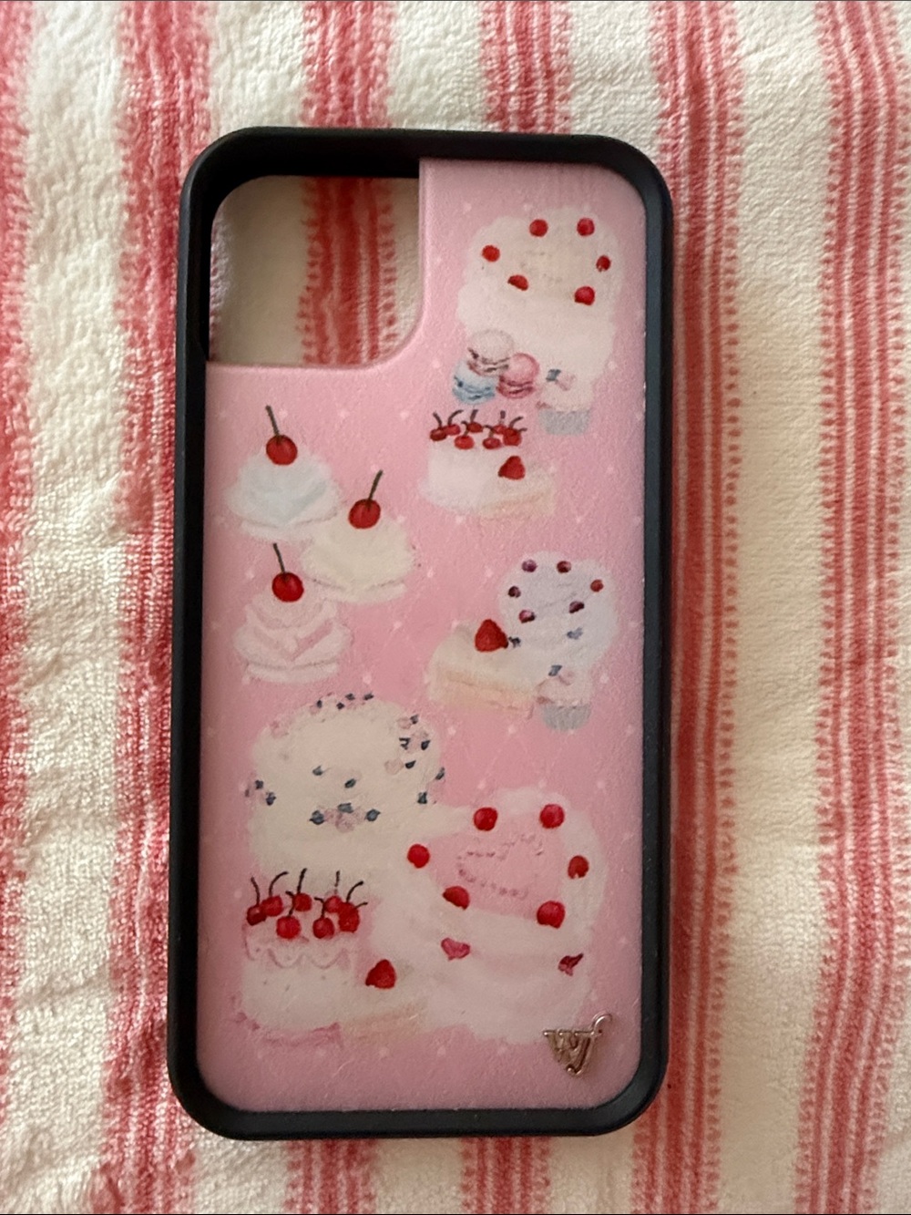 Wildflowers Pink Dessert & Cherry Pattern Phone Case